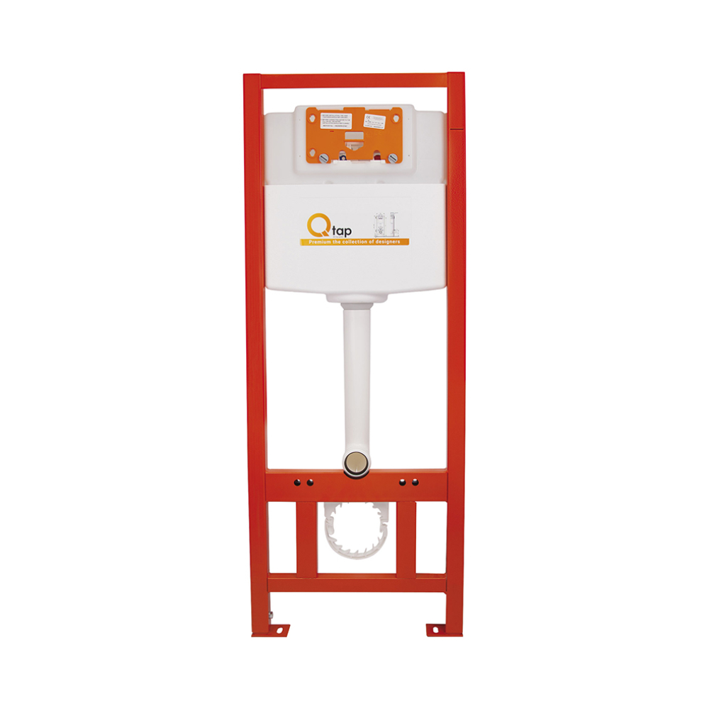 Набір Qtap інсталяція 3 в 1 Nest QT0133M425 з панеллю змиву квадратною QT0111M06029SAT + унітаз з сидінням Swan QT16335178W