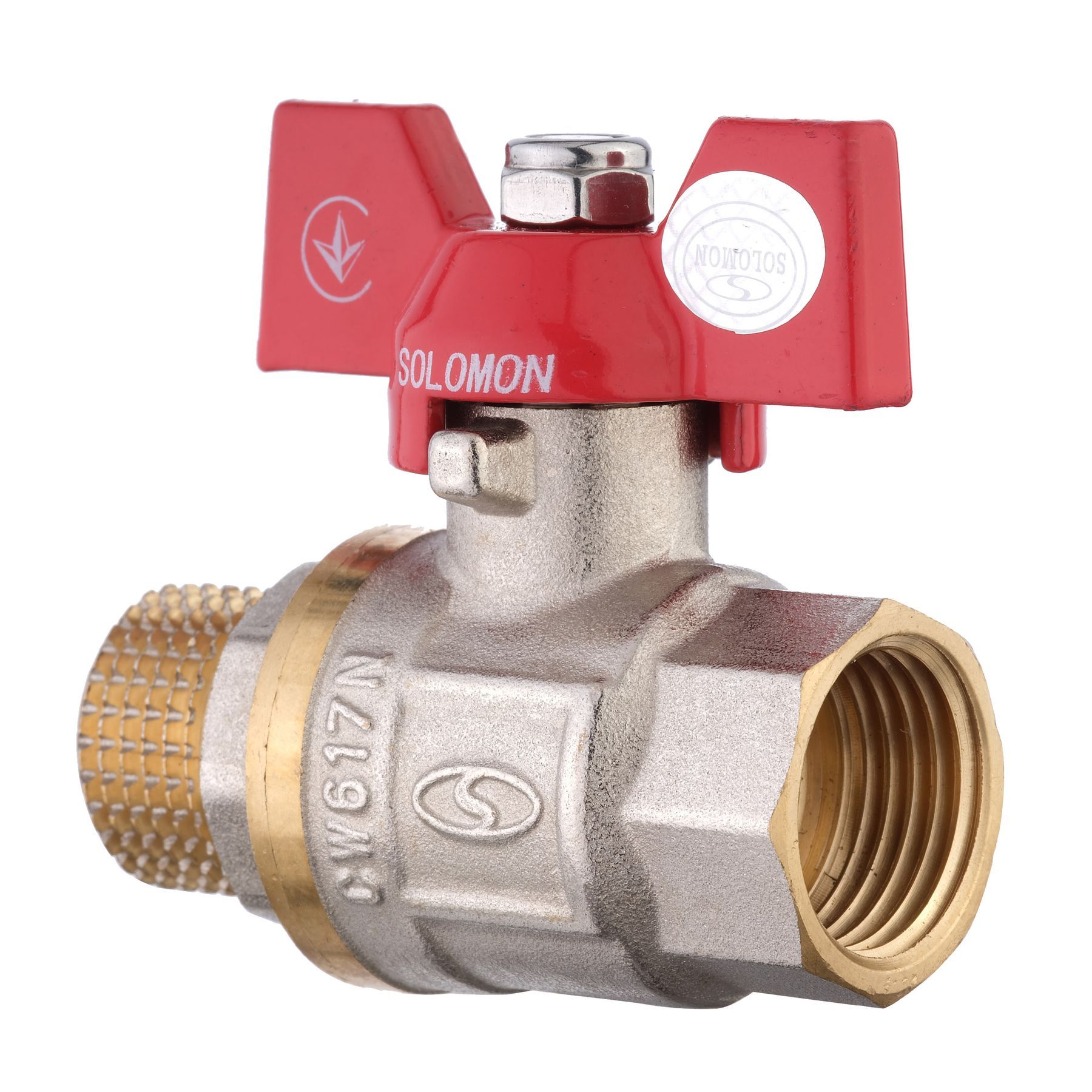 Кран кульовий прямий SOLOMON 1/2″ ЗВ КБ PN40 B1008 в інтернет-магазині Yago