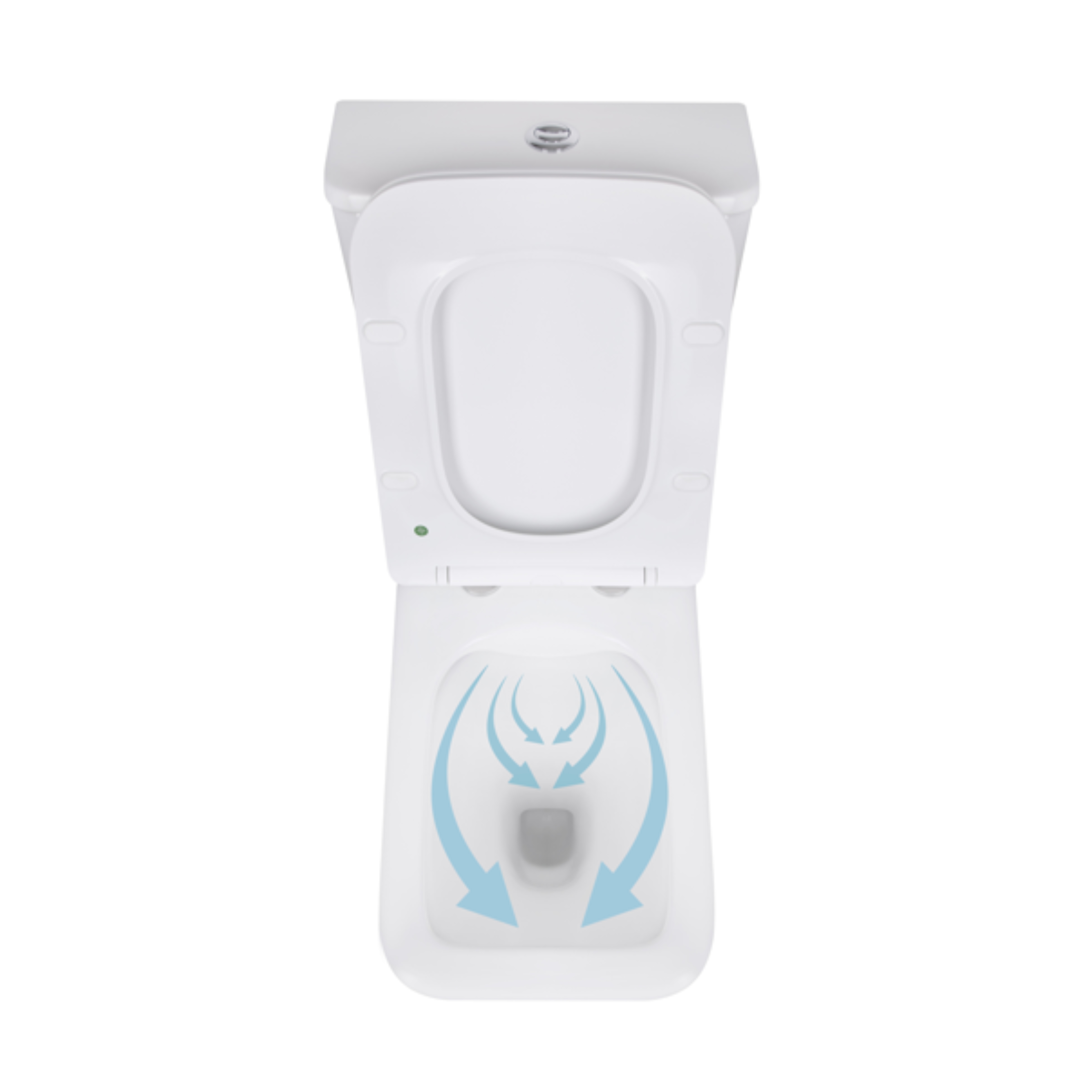 Унітаз-компакт Qtap Kalao безобідковий з сідінням Soft-close QT08221213AW