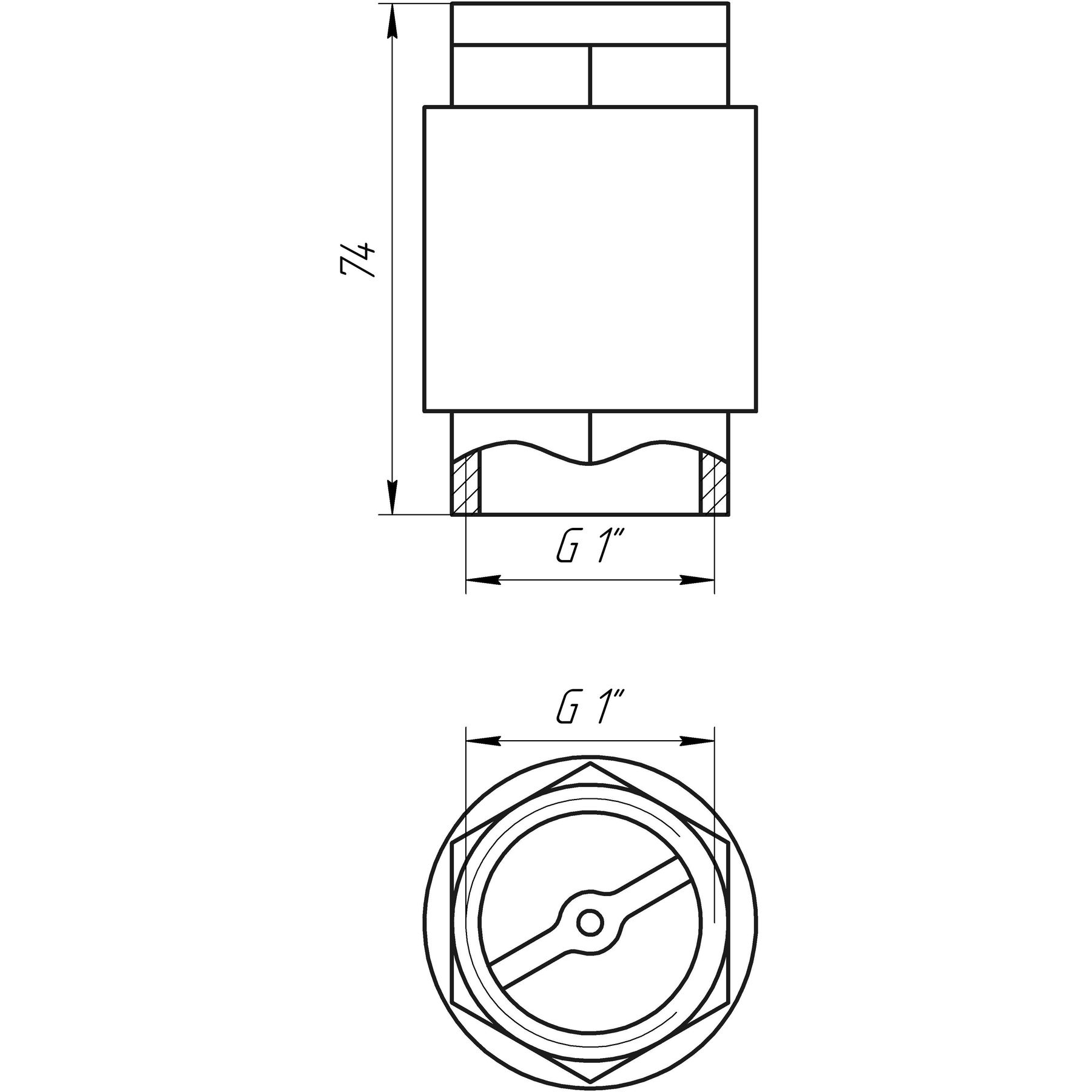 Клапан зворотного ходу води SELBA 1″ SL1541 в інтернет-магазині Yago
