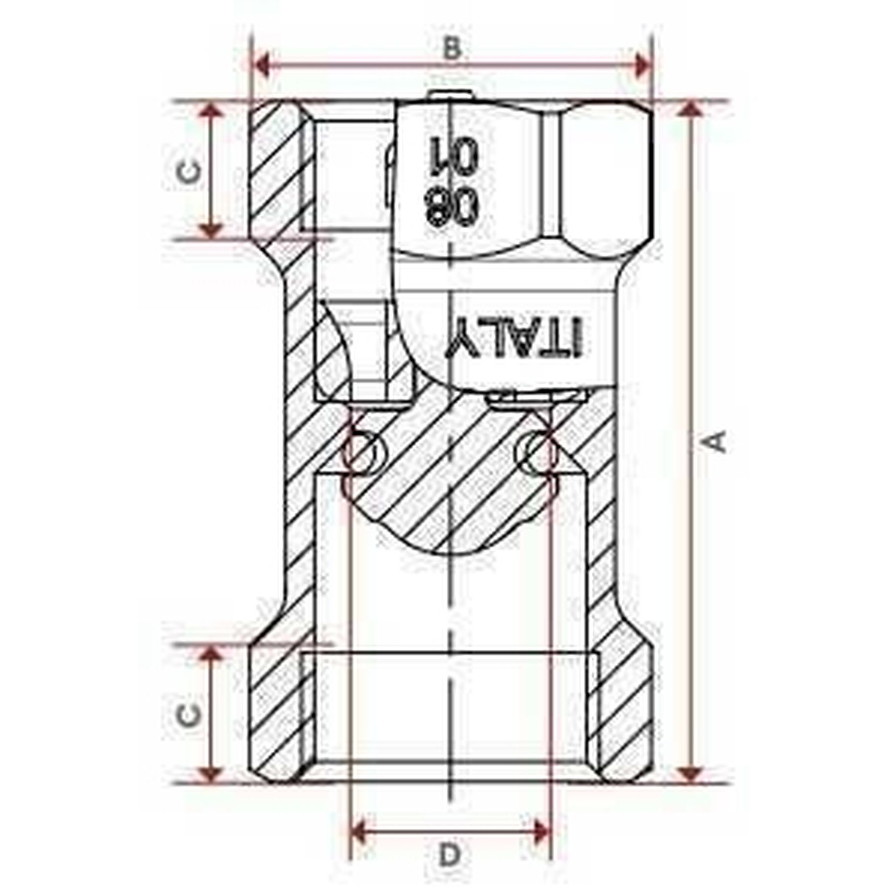 Клапан зворотнього ходу води ITAP1″ BLOCK 101 в інтернет-магазині Yago