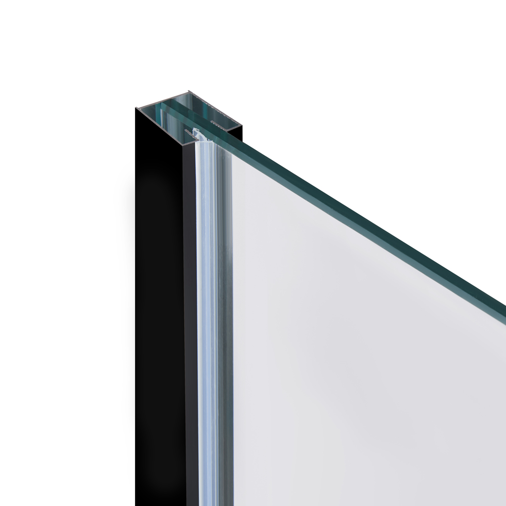 Душова перегородка Qtap Walk-In Standard BLM2011.C8 100х200 см, скло Clear 8 мм, покриття CalcLess