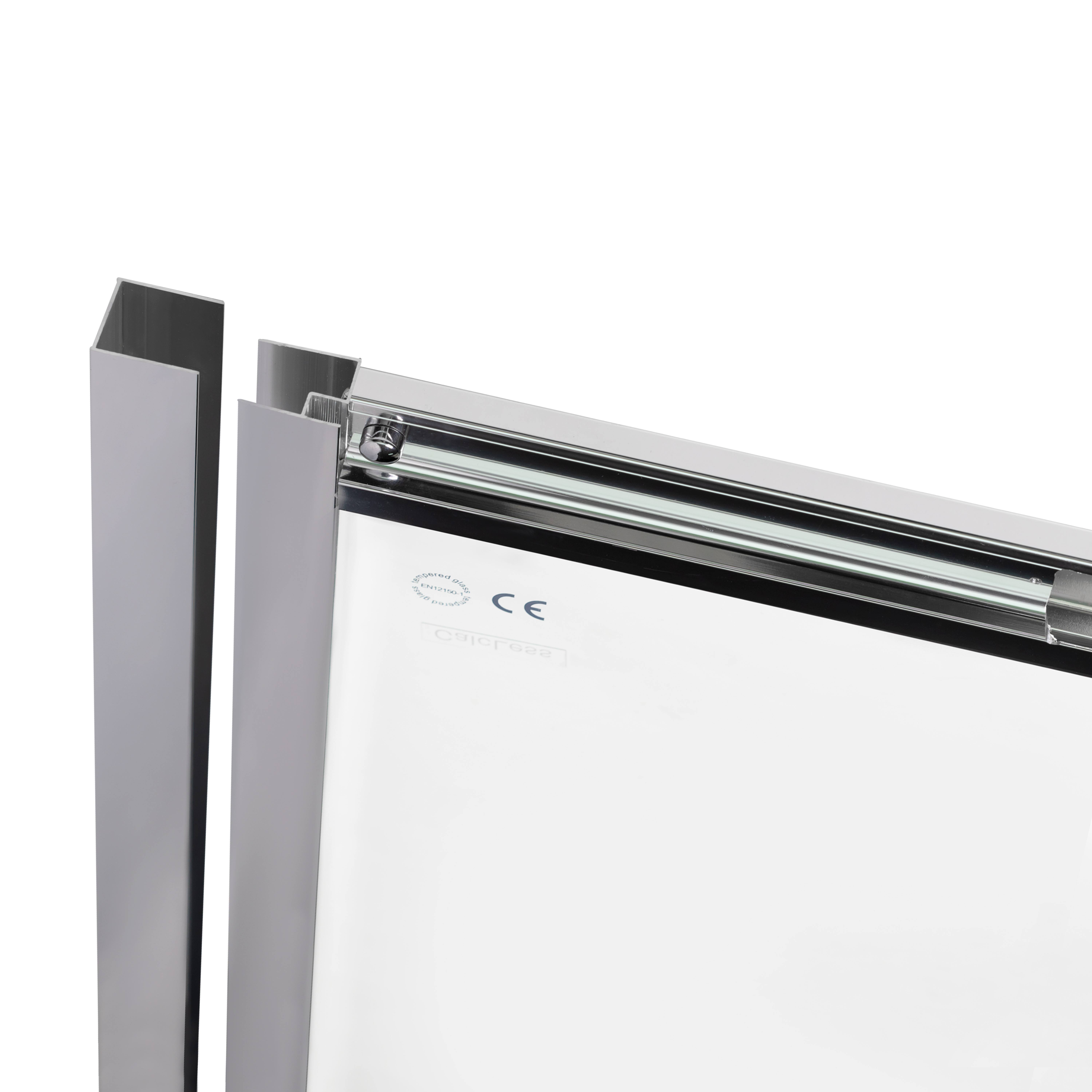 Душові двері в нішу Qtap Taurus CRM2012-13.C6 120-130x200 см, скло Clear 6 мм, покриття CalcLess