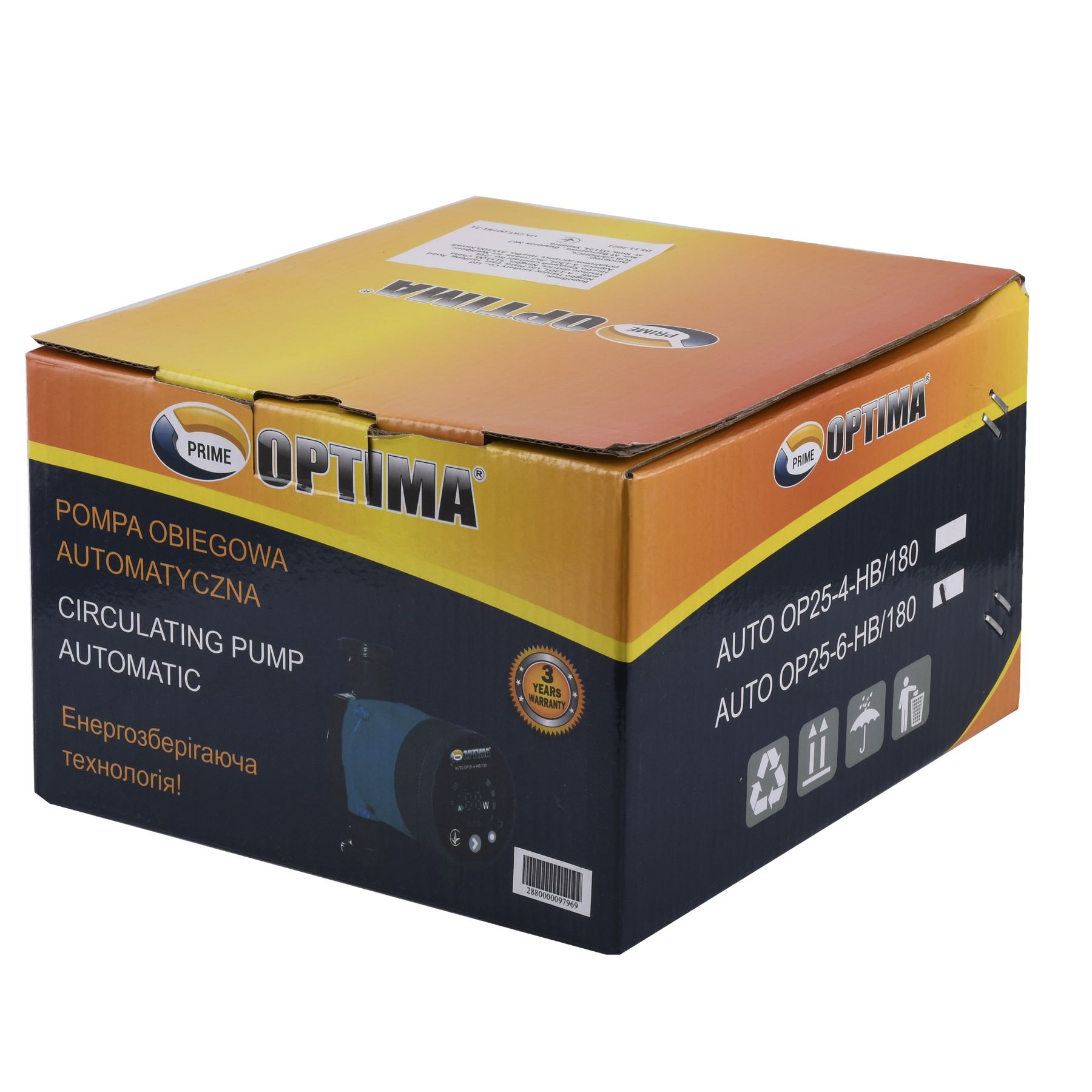 Насос циркуляційний енергоощадний  Optima PRIME OP25-60AUTO 180мм + гайки в інтернет-магазині Yago