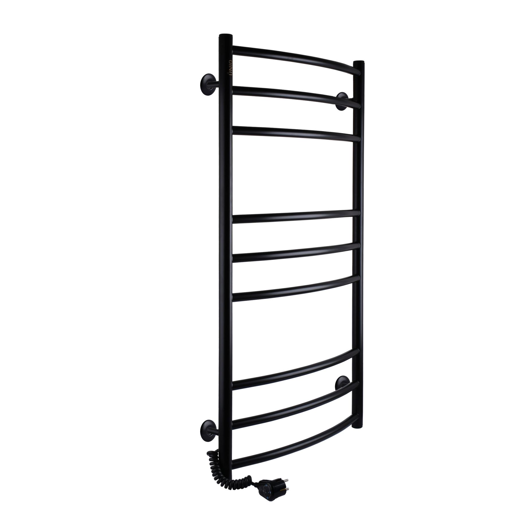 Рушникосушарка UNIO LDE EL 1000-500-9 BLK Драбинка Дуга Еліт електро чорна в інтернет-магазині Yago