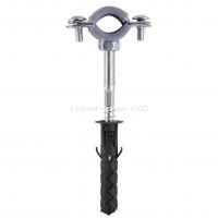Хомут в зборi CR     3/8″ (16-19мм) з гвинтом-шурупом 8*80 та дюбелем в уп., сірий в інтернет-магазині Yago