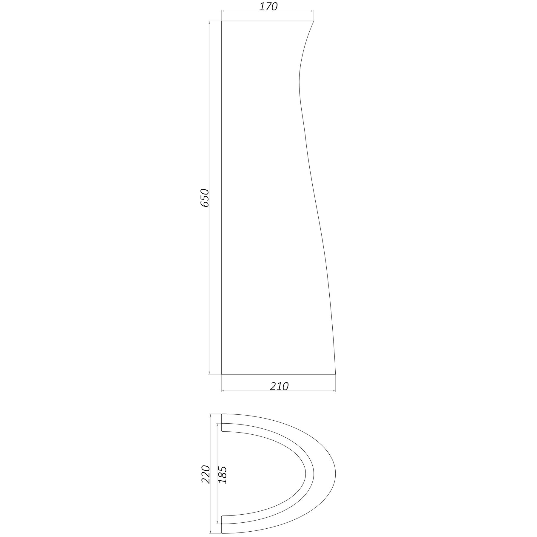 П'єдестал для умивальника (Дніпрокераміка)