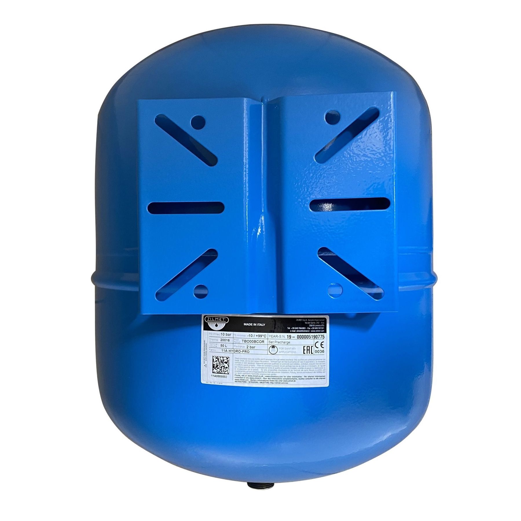 Гідроакумулятор з фіксованою мембраною 50 л ZILMET HYDRO-pro 10bar горизонтальний ( 11A0005002 ) в інтернет-магазині Yago