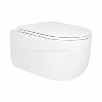 Унітаз підвісний Qtap Taurus безободковий з сидінням Soft-close QT2433084EUQW