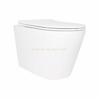 Унітаз підвісний Qtap Scorpio безободковий Ultra Quiet з сидінням Soft-close QT14332380AW