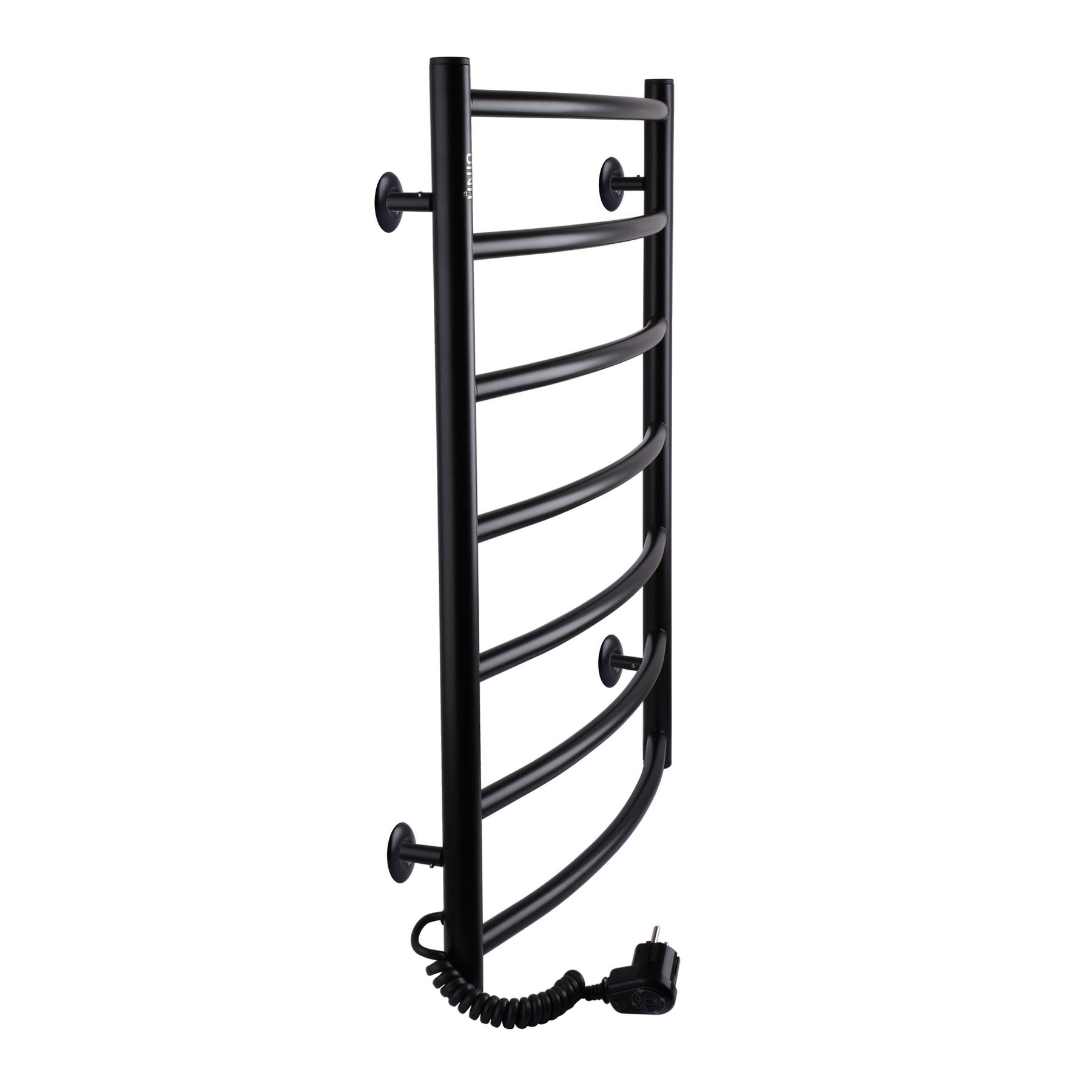 Рушникосушарка UNIO LD EL 700-500-7 BLK Драбинка Дуга електро чорна в інтернет-магазині Yago