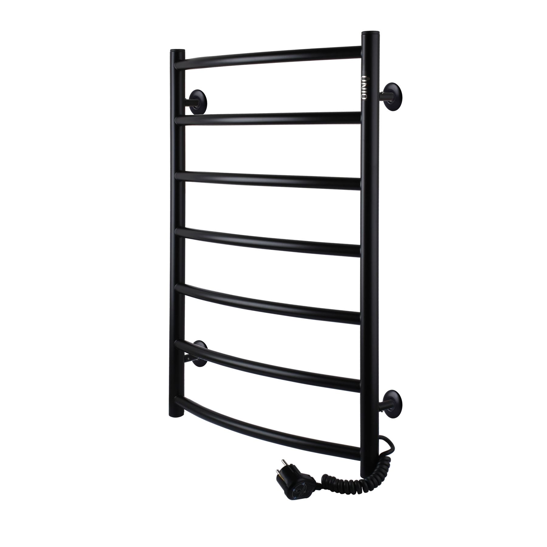 Рушникосушарка UNIO LD ER 700-500-7 BLK Драбинка Дуга електро чорна в інтернет-магазині Yago