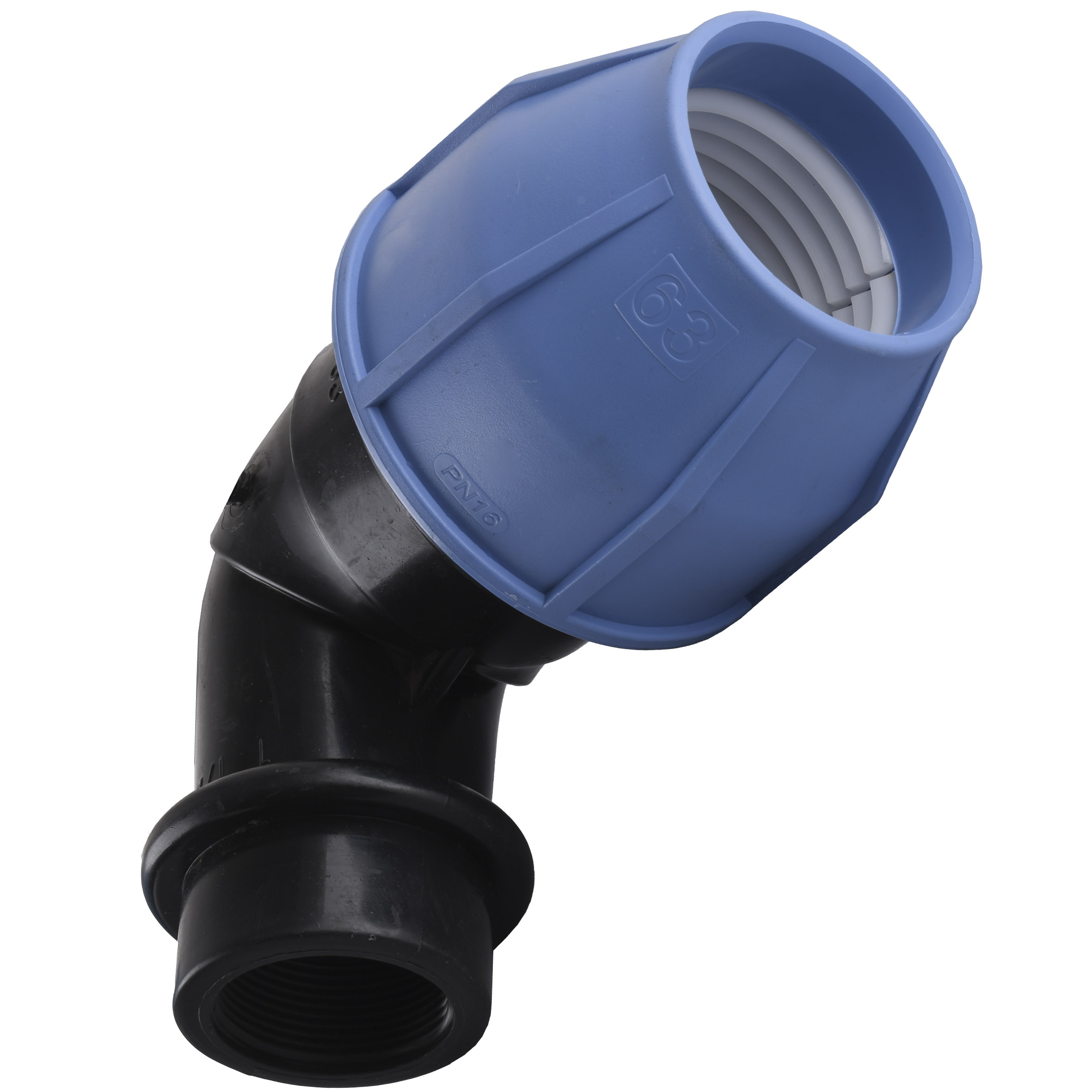 Коліно ПНД Vsplast 63*1 1/2 ''  ВР 4002 в інтернет-магазині Yago