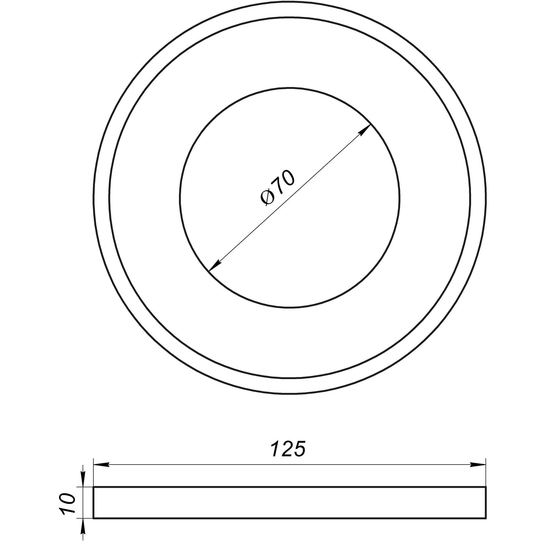 Редукція гумова VSplast 110 (плюшка, чорна) в інтернет-магазині Yago