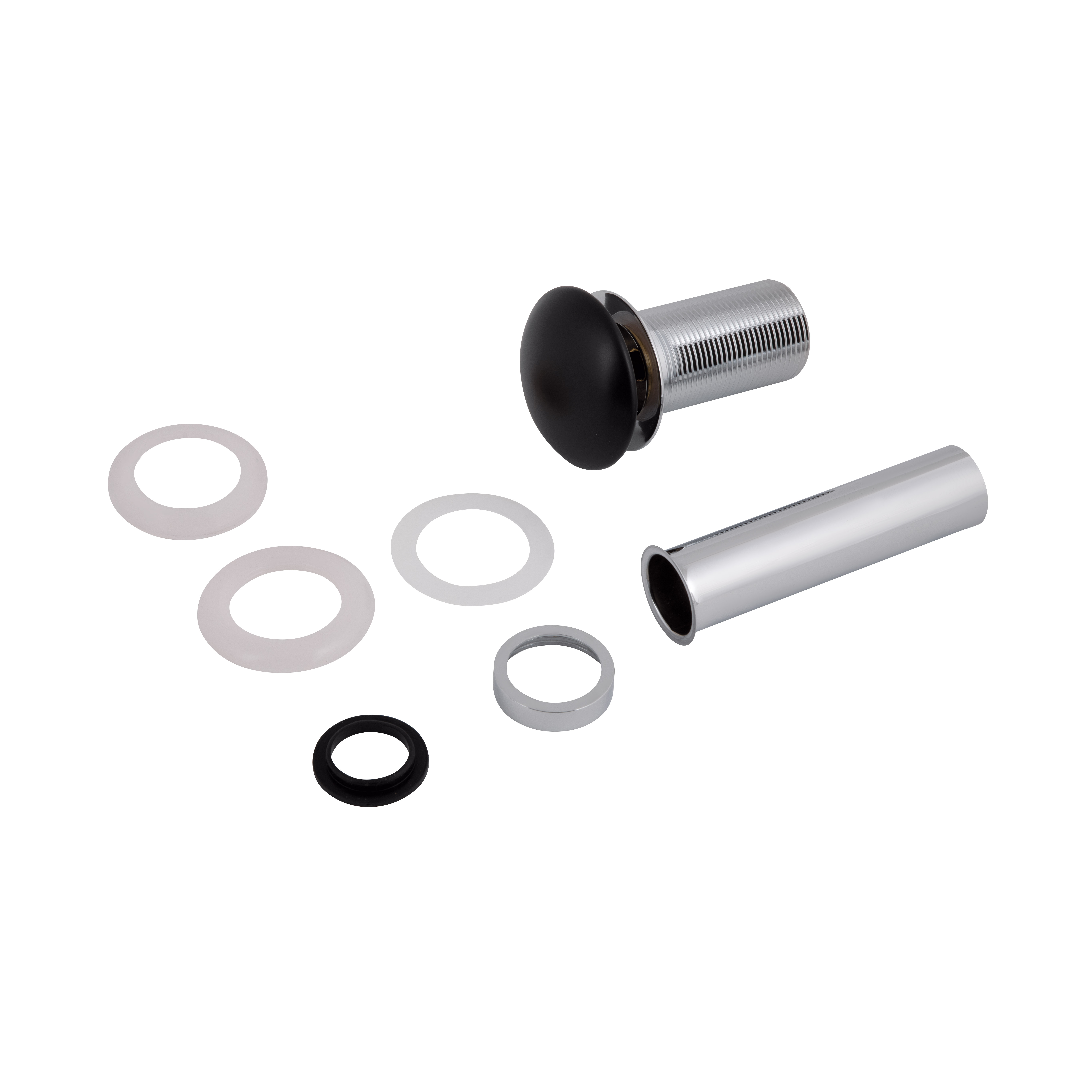 Донний клапан для раковини Qtap PU03 225х70х70 Matt black