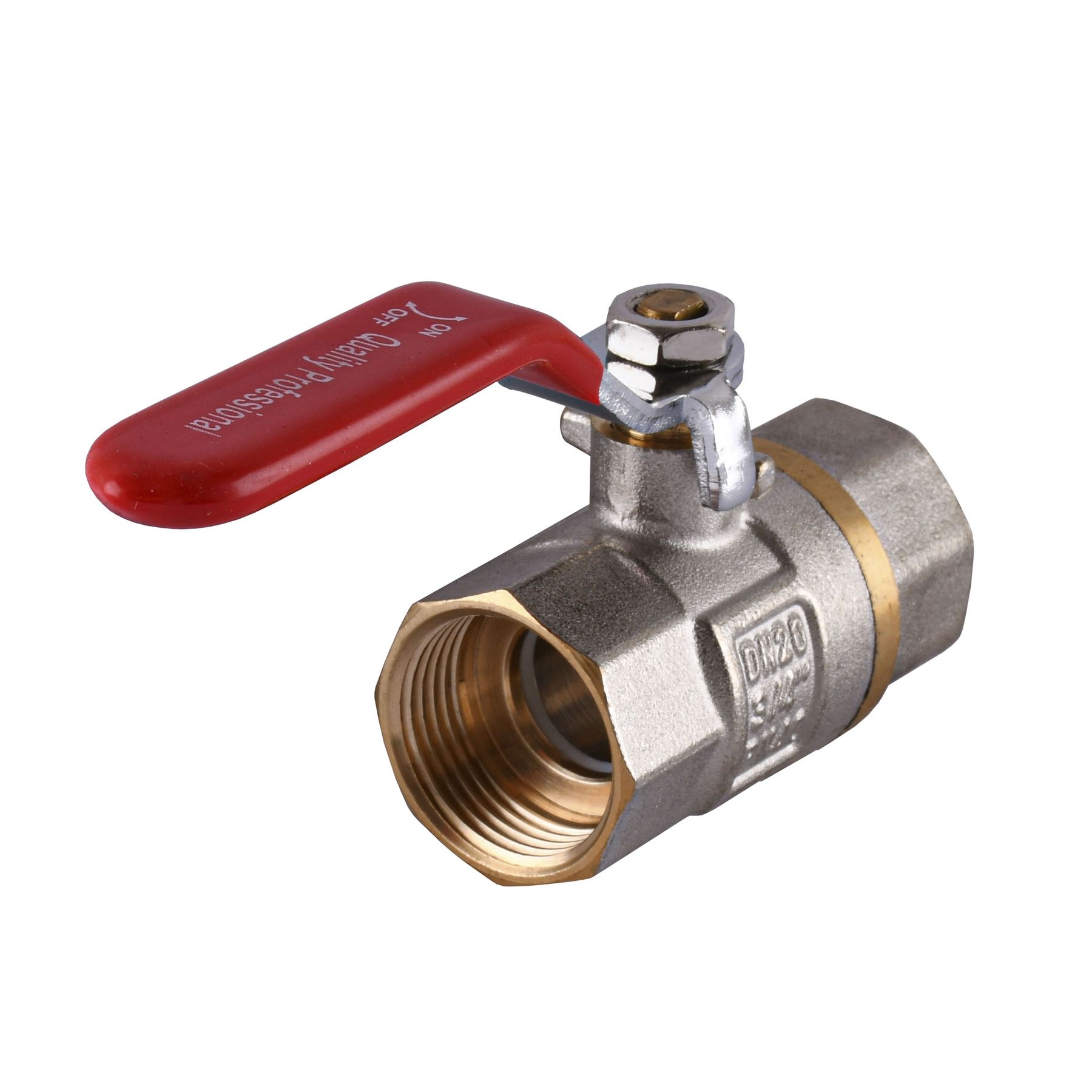 Кран кульовий прямий Q PROFESSIONAL  3/4″ ВВ КР PN40 QP151 в інтернет-магазині Yago