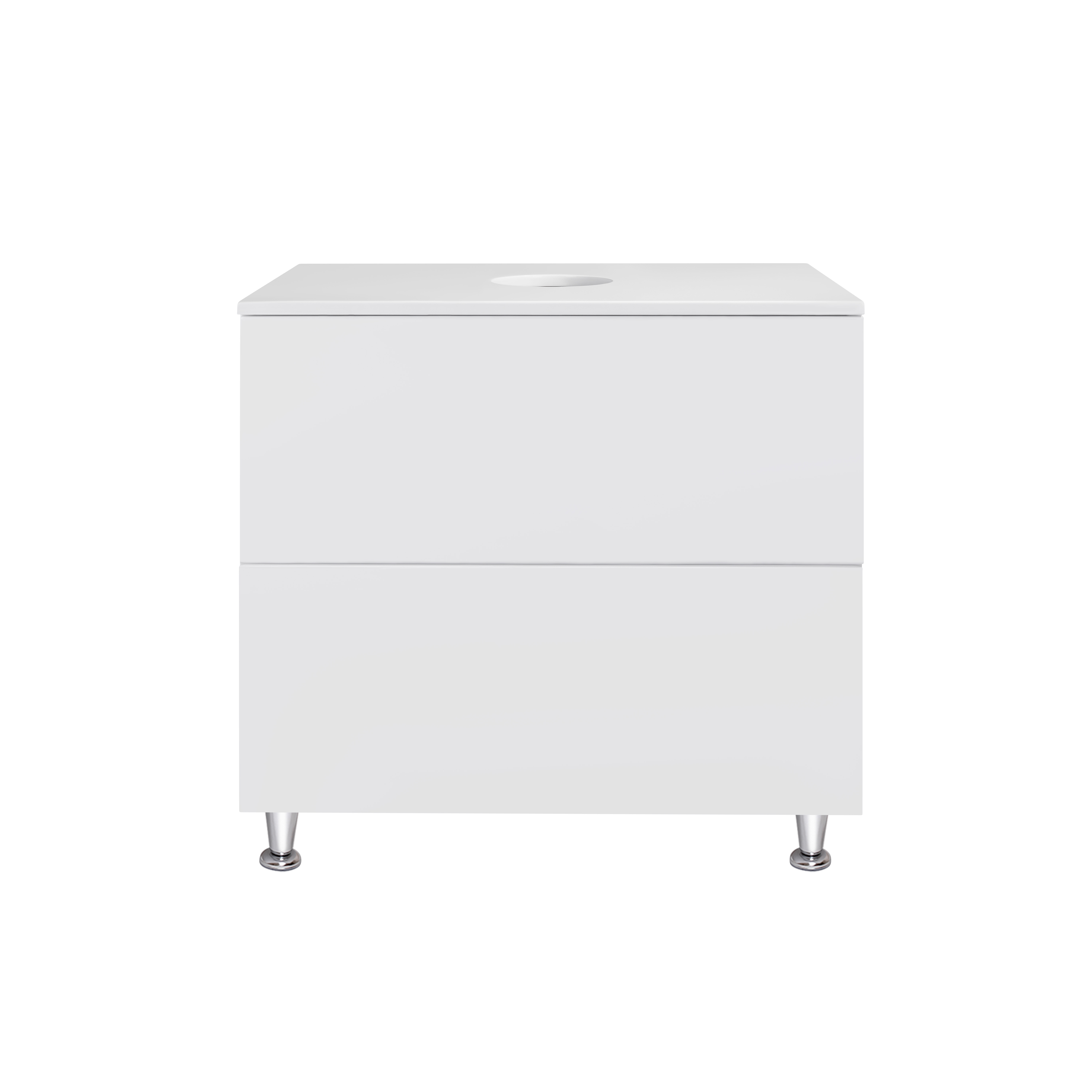 Тумба підлогова Qtap Tern 700х616х469 White зі стільницею QT1780TNL701W