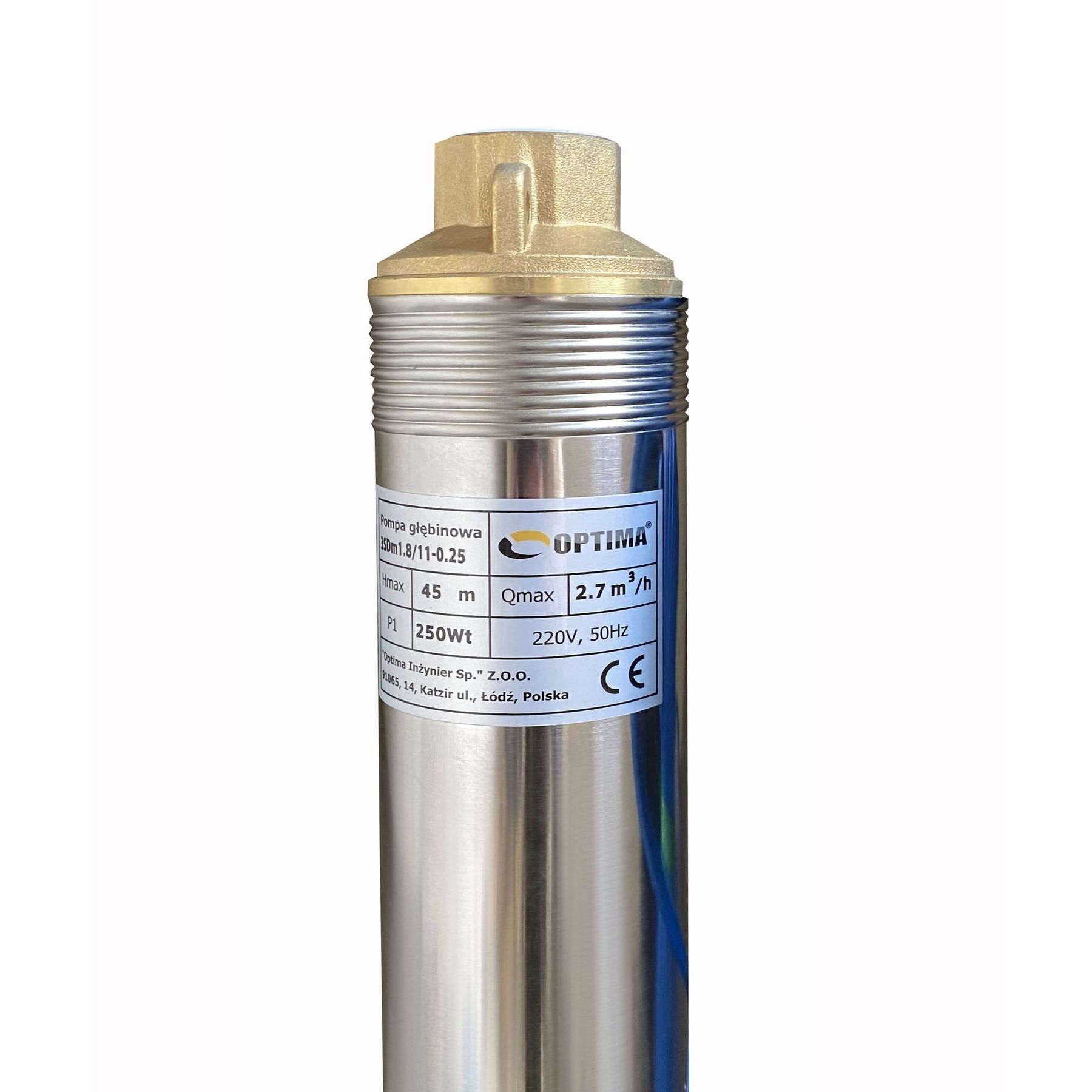 Насос свердловинний з підв, стійк, до піску 3″ OPTIMA  3SDm1,8/11 0,25 кВт 45м + пульт+кабель25м NEW в інтернет-магазині Yago