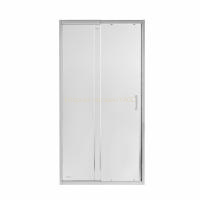 Душові двері в нішу Qtap Taurus CRM209-1.C6 90-100x200 см, скло Clear 6 мм, покриття CalcLess