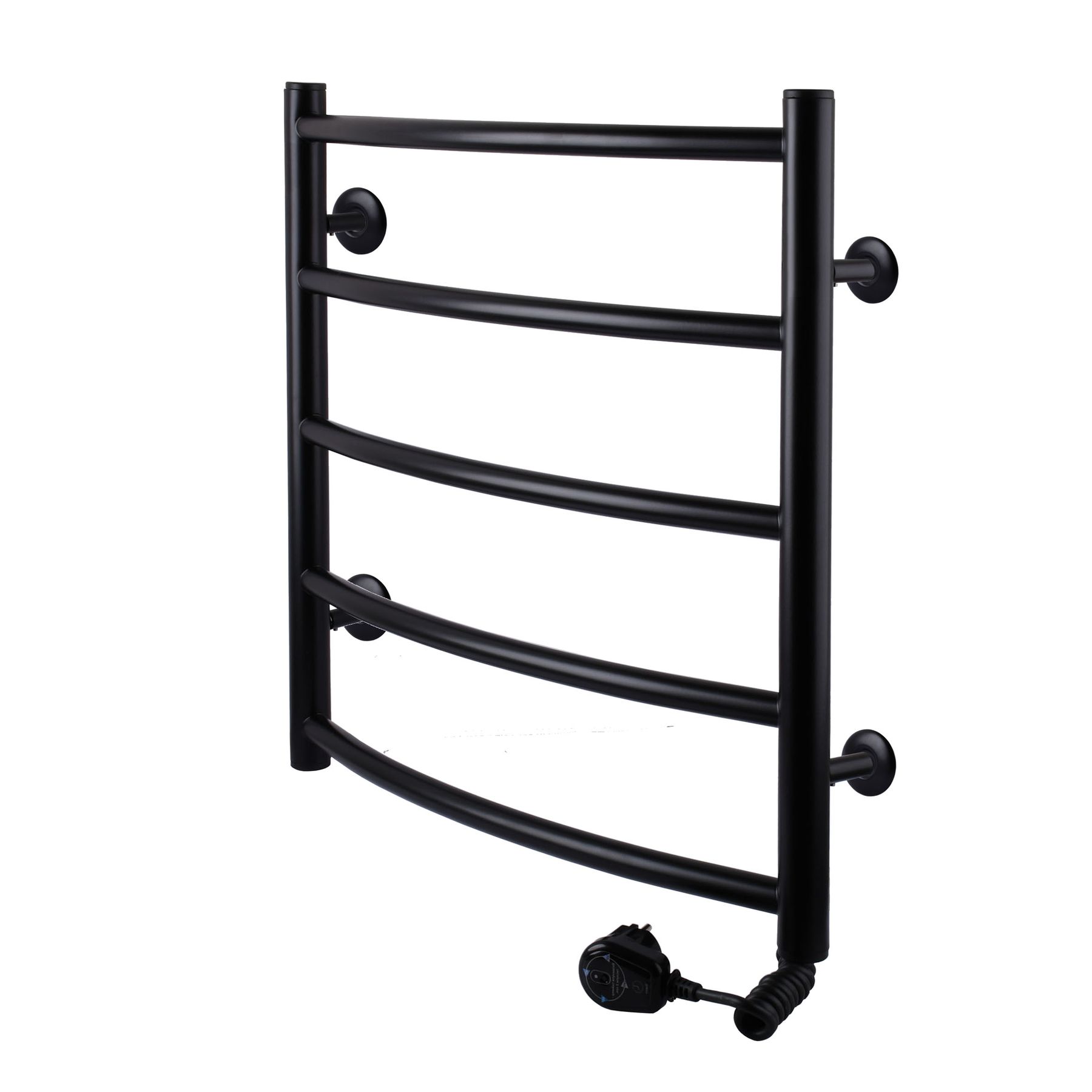 Рушникосушарка UNIO LD ER 500-500-5 BLK Драбинка Дуга електро чорна в інтернет-магазині Yago