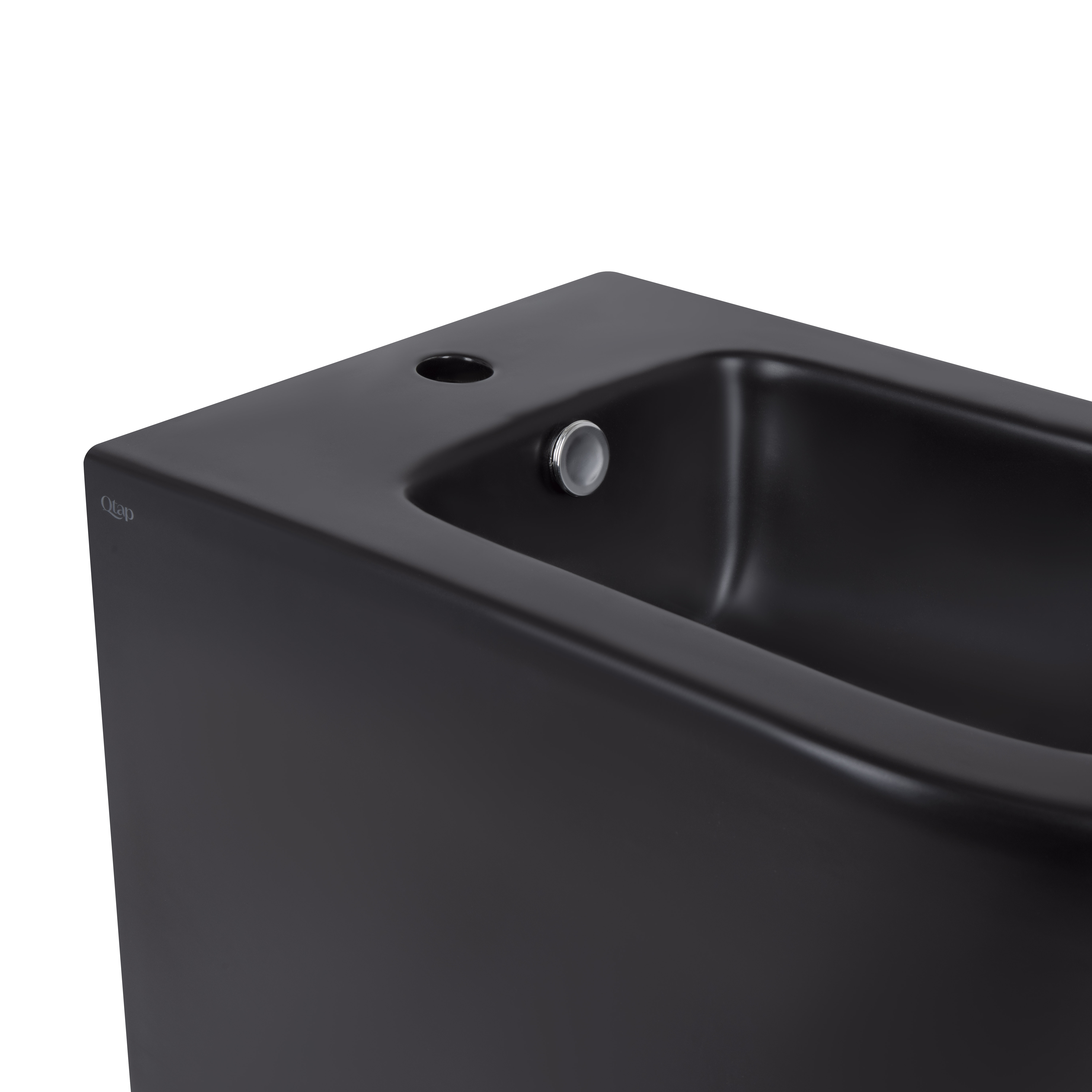Біде підлогове Qtap Scorpio 530x360x395 Matt black QT14441003CMB