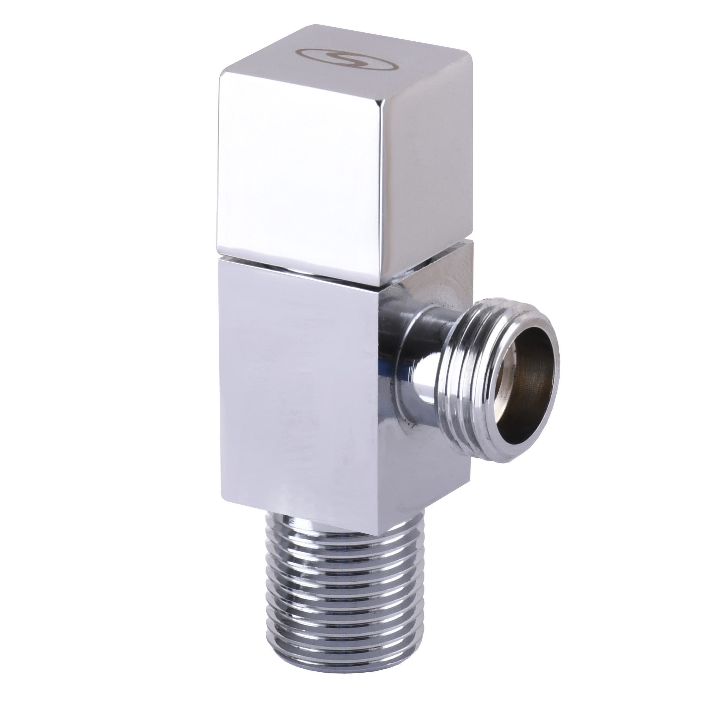 Кран напівобертовий кутовий SOLOMON 1/2″х1/2″ CUBE 7078 в інтернет-магазині Yago