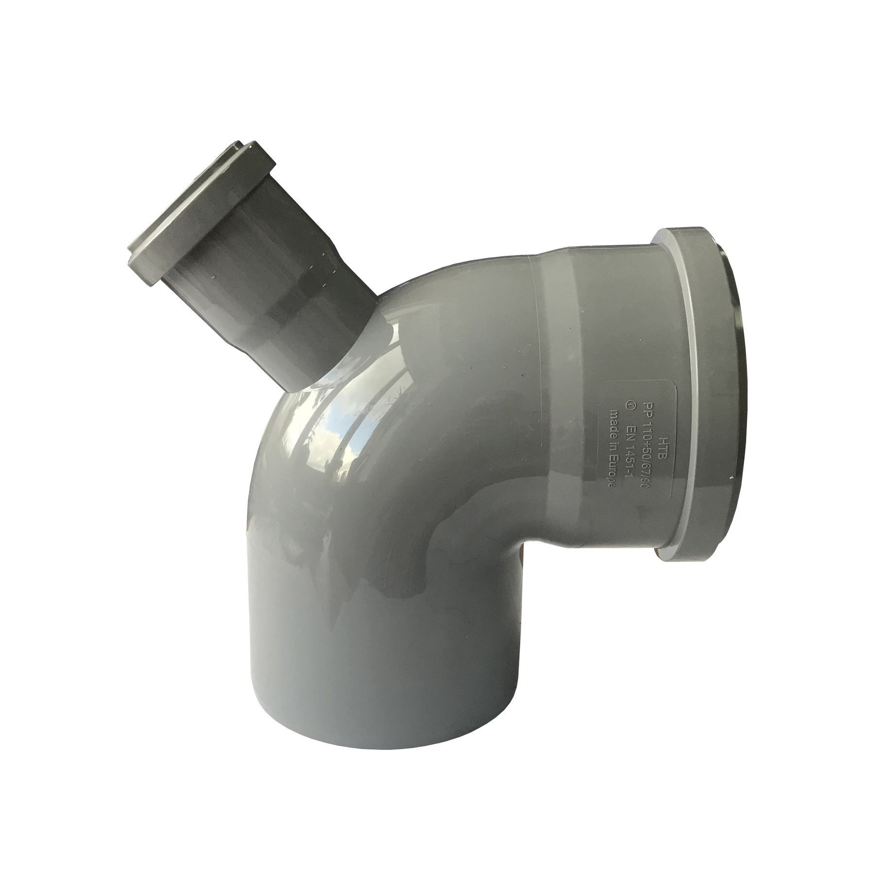 Коліно VSplast 110x90° з вiдводом 50х67° в інтернет-магазині Yago