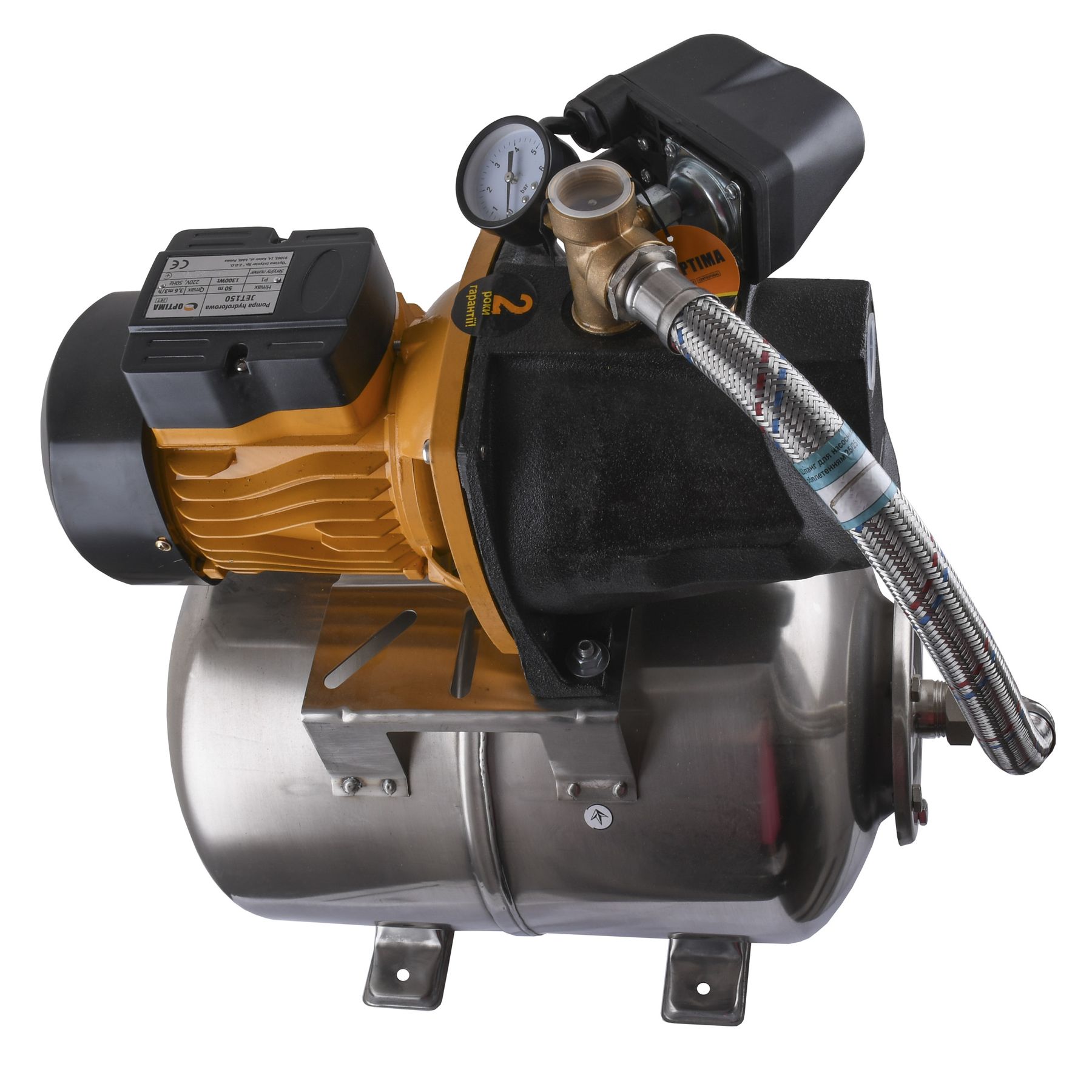 Насосна станція Optima JET150-24INOX 1,3кВт чавун довгий на гребінці в інтернет-магазині Yago