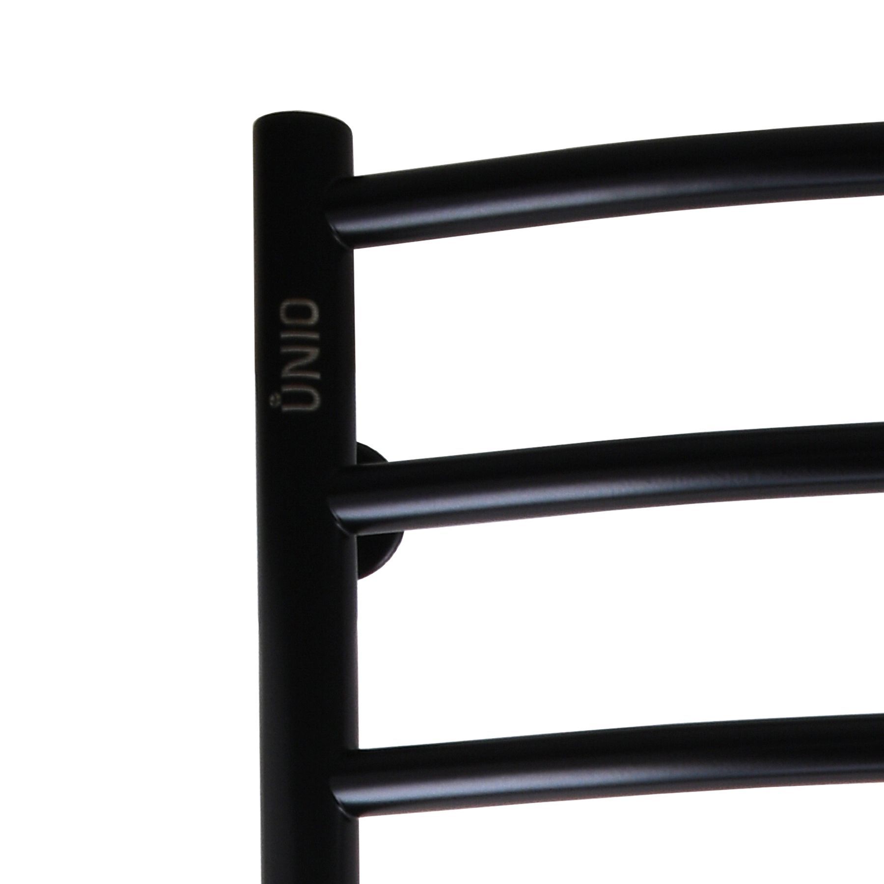 Рушникосушарка UNIO LDE W 1200-500-12 BLK Драбинка Дуга Еліт вода чорна в інтернет-магазині Yago