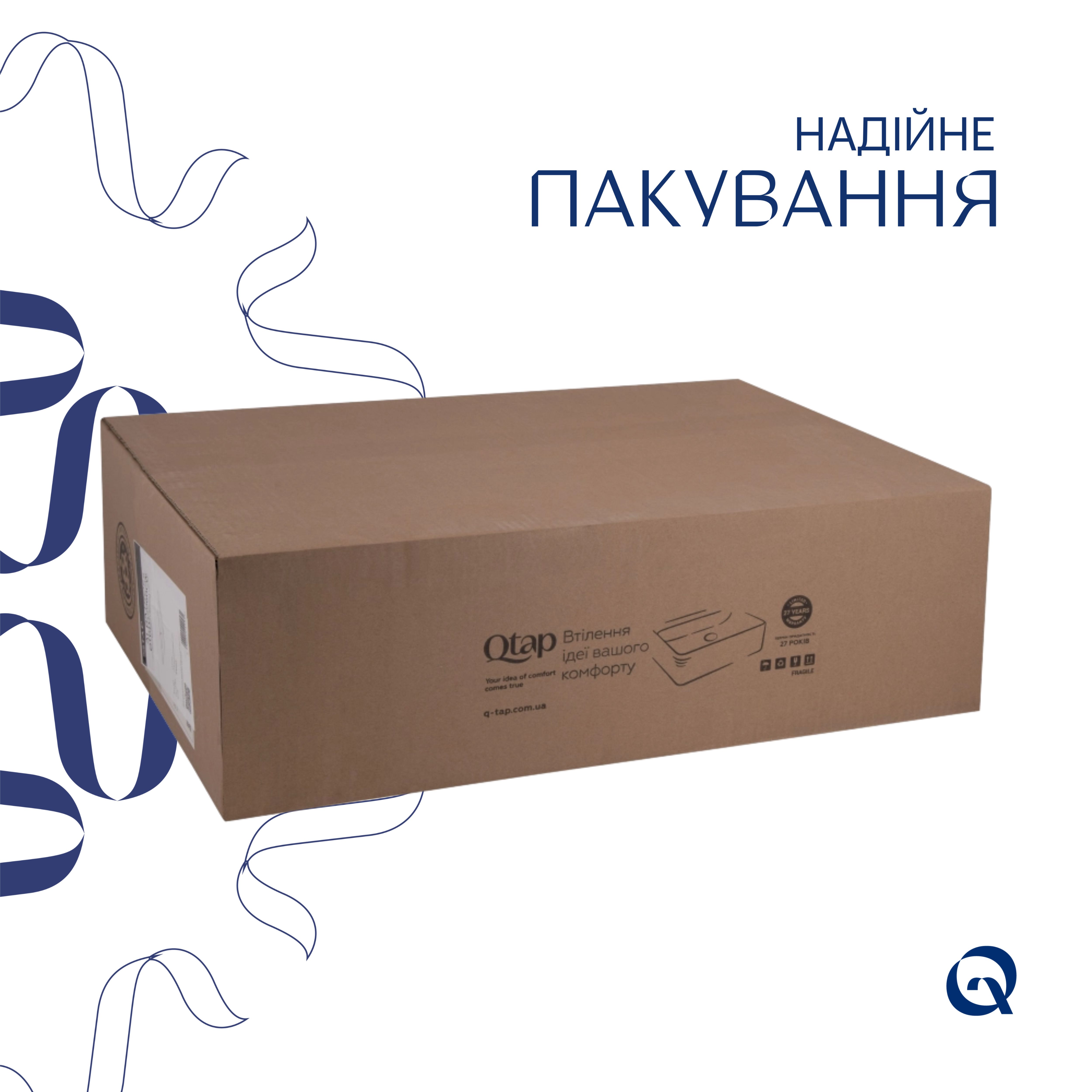 Раковина Qtap Albatross 600х460х180 White без донного клапану QT01113060CW1