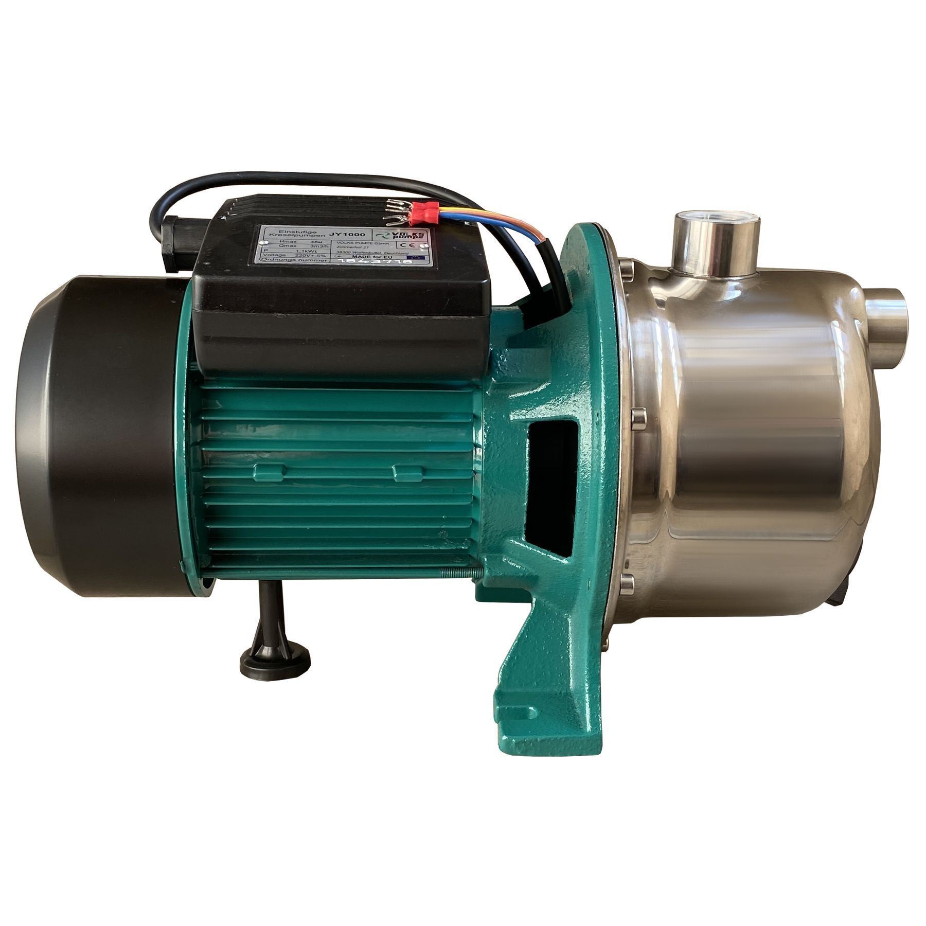 Насос відцентровий VOLKS pumpe JY1000 1,1кВт нержавійка в інтернет-магазині Yago