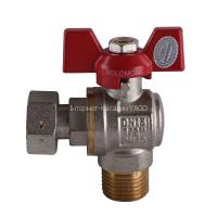 Кран кульовий кутовий з накидною гайкою SOLOMON 1/2″ ЗВ PN40 160402 в інтернет-магазині Yago