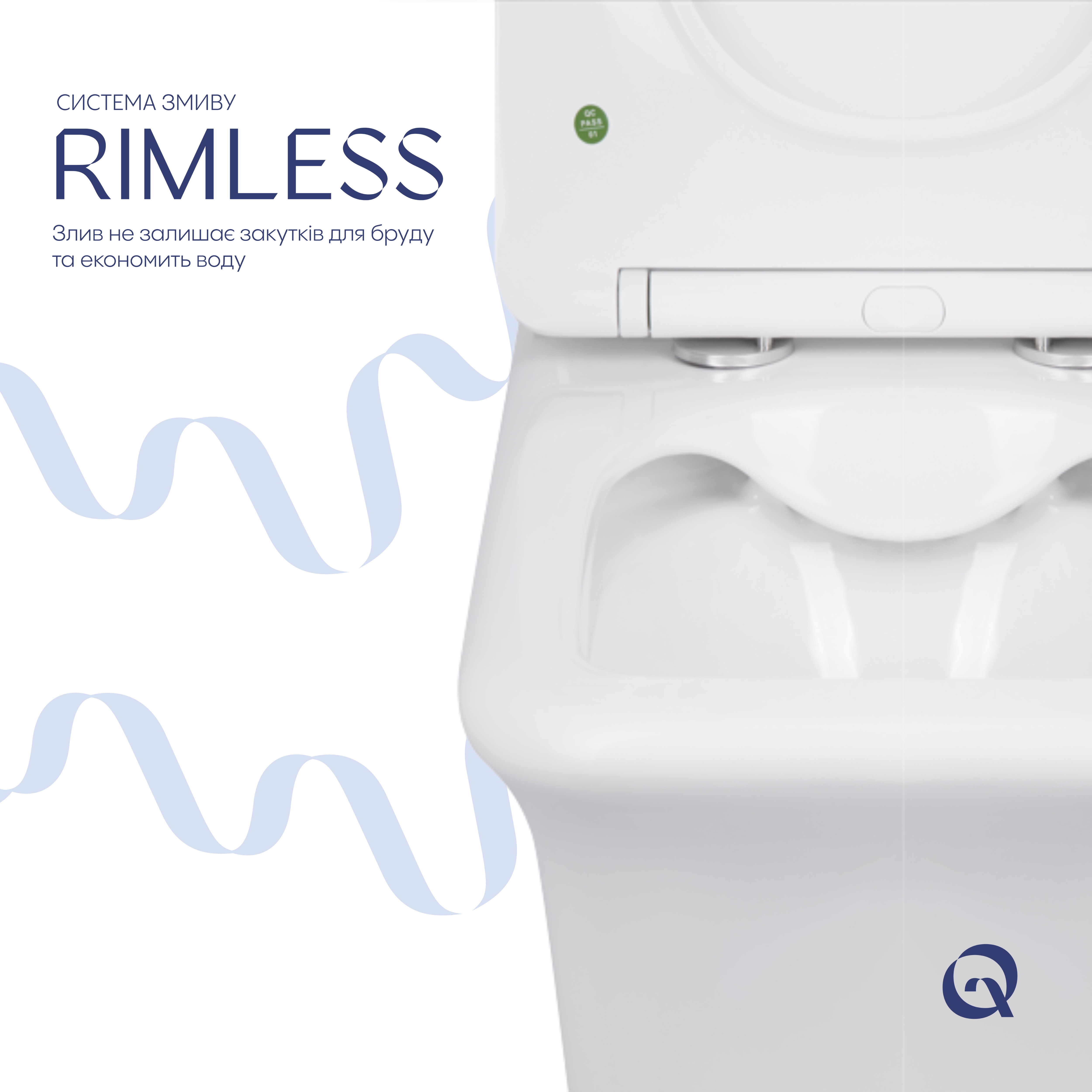 Унітаз-компакт Qtap Kalao безобідковий з сідінням Soft-close QT08221213AW