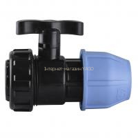 Кран кульовий ПНД Vsplast 40*1 1/4 ''  ВР 6002 в інтернет-магазині Yago