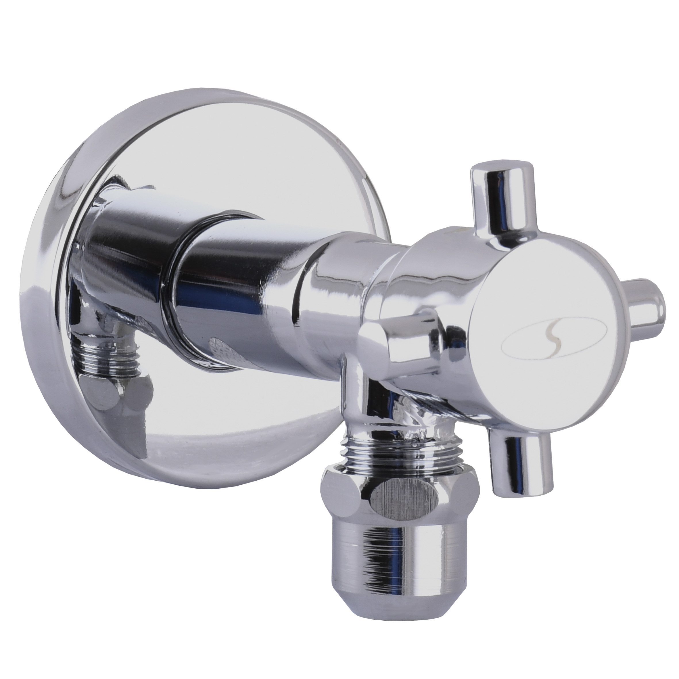 Кран напівобертовий кутовий з цангою SOLOMON 1/2″х 3/8″ Retro 7077 в інтернет-магазині Yago