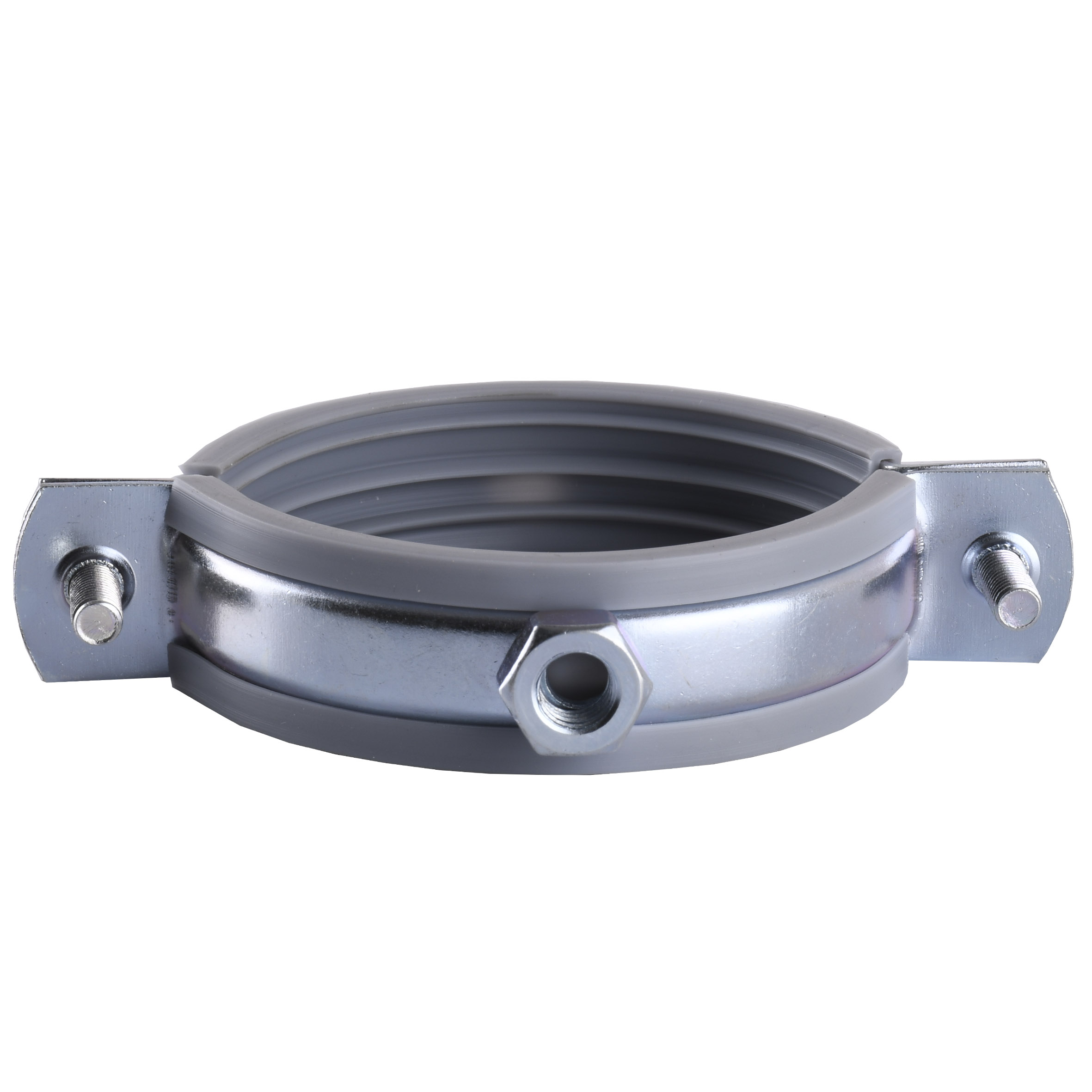 Хомут в зборi CR  2″ (59-65мм) з гвинтом-шурупом 8*100 та дюбелем в уп., сірий в інтернет-магазині Yago