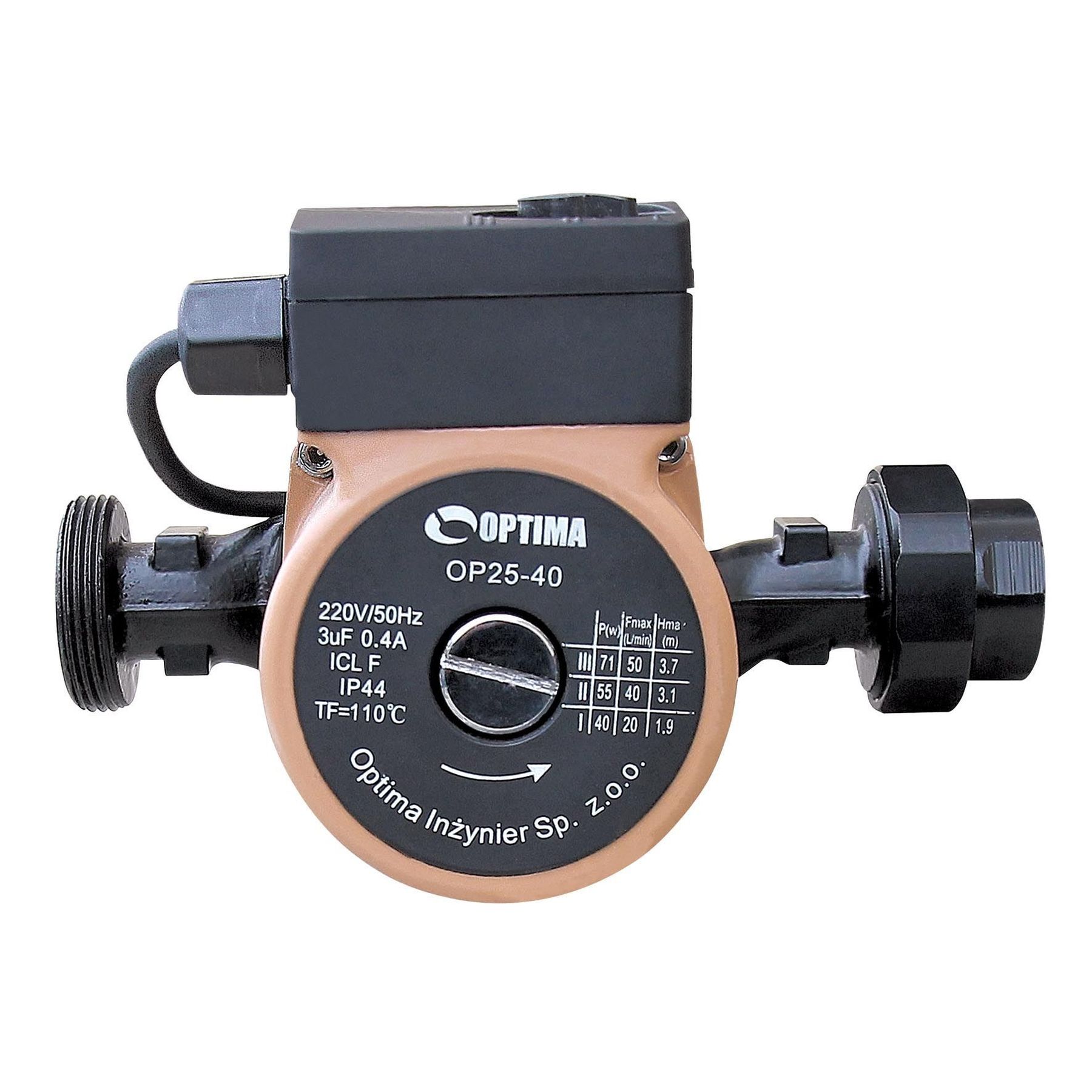 Насос циркуляційний Optima OP25-60 180мм + гайки + кабель з вилкою в інтернет-магазині Yago