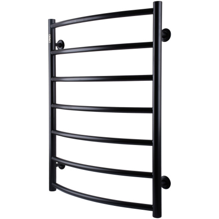 Рушникосушарка UNIO LD W 700-500-7 BLK Драбинка Дуга вода чорна в інтернет-магазині Yago