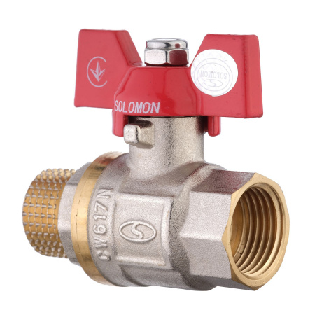 Кран кульовий прямий SOLOMON 1/2″ ЗВ КБ PN40 B1008 в інтернет-магазині Yago