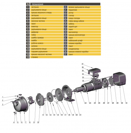 Насос відцентровий Optima JET150S PRIME 1,3кВт в інтернет-магазині Yago