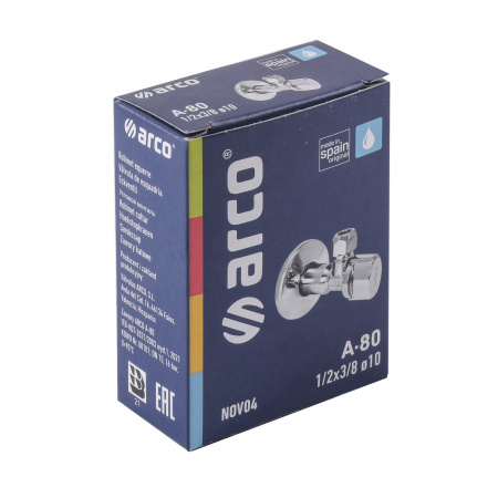 Кран кульовий кутовий ARCO 1/2″х 3/8″ NOV20 (NOV04) в інтернет-магазині Yago