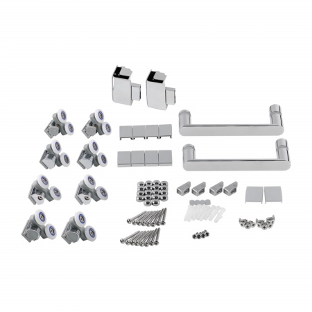 Набір Qtap душова кабіна Taurus CRM1011SC6 Clear 100х100 см + піддон Tern 301112
