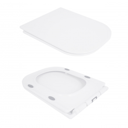 Унітаз-компакт Qtap Presto Quadro безободковий з сидінням Soft-close QT24221215AW