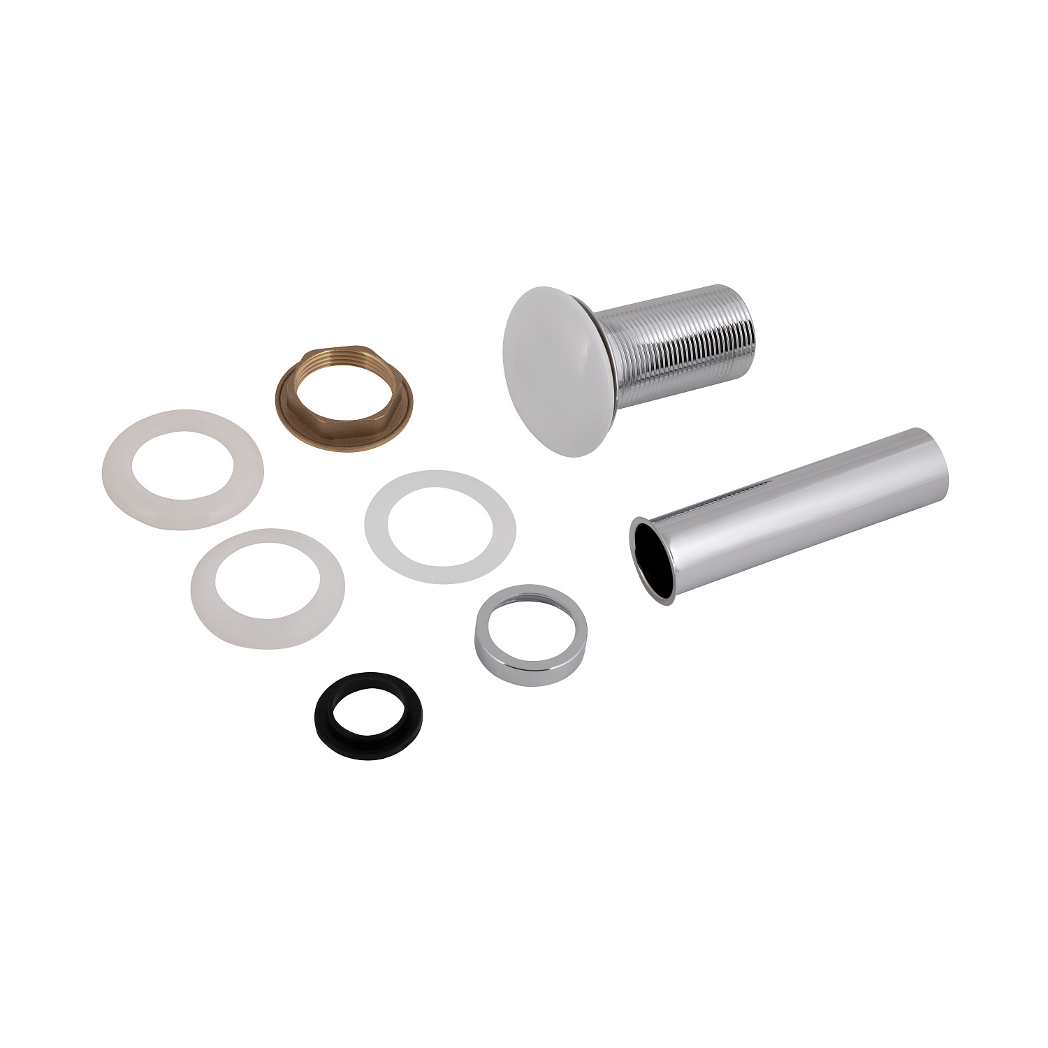 Донний клапан для раковини Qtap PU02 225х70х70 White