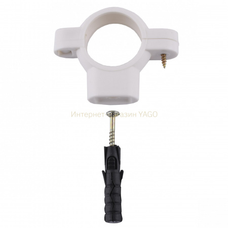 Хомут кріплення труб пластиковий ф  32 (Кріплення каналізаційне) в інтернет-магазині Yago