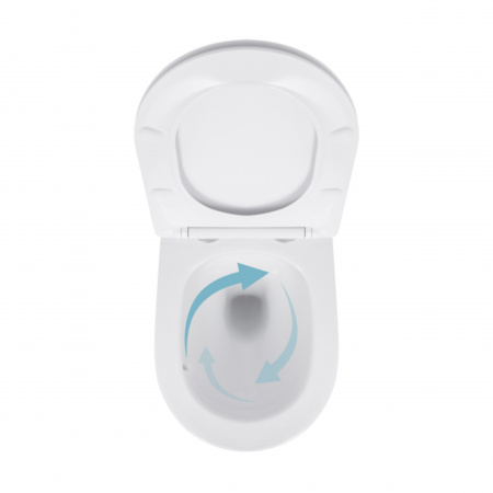 Унітаз підвісний Qtap Jay безободковий Ultra Quiet з сидінням Soft-close QT07335177W