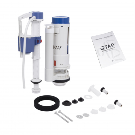 Унітаз підлоговий Qtap Robin Ultra Quiet безобідковий з сидінням Soft-close MATT BLACK QT13226083AMB