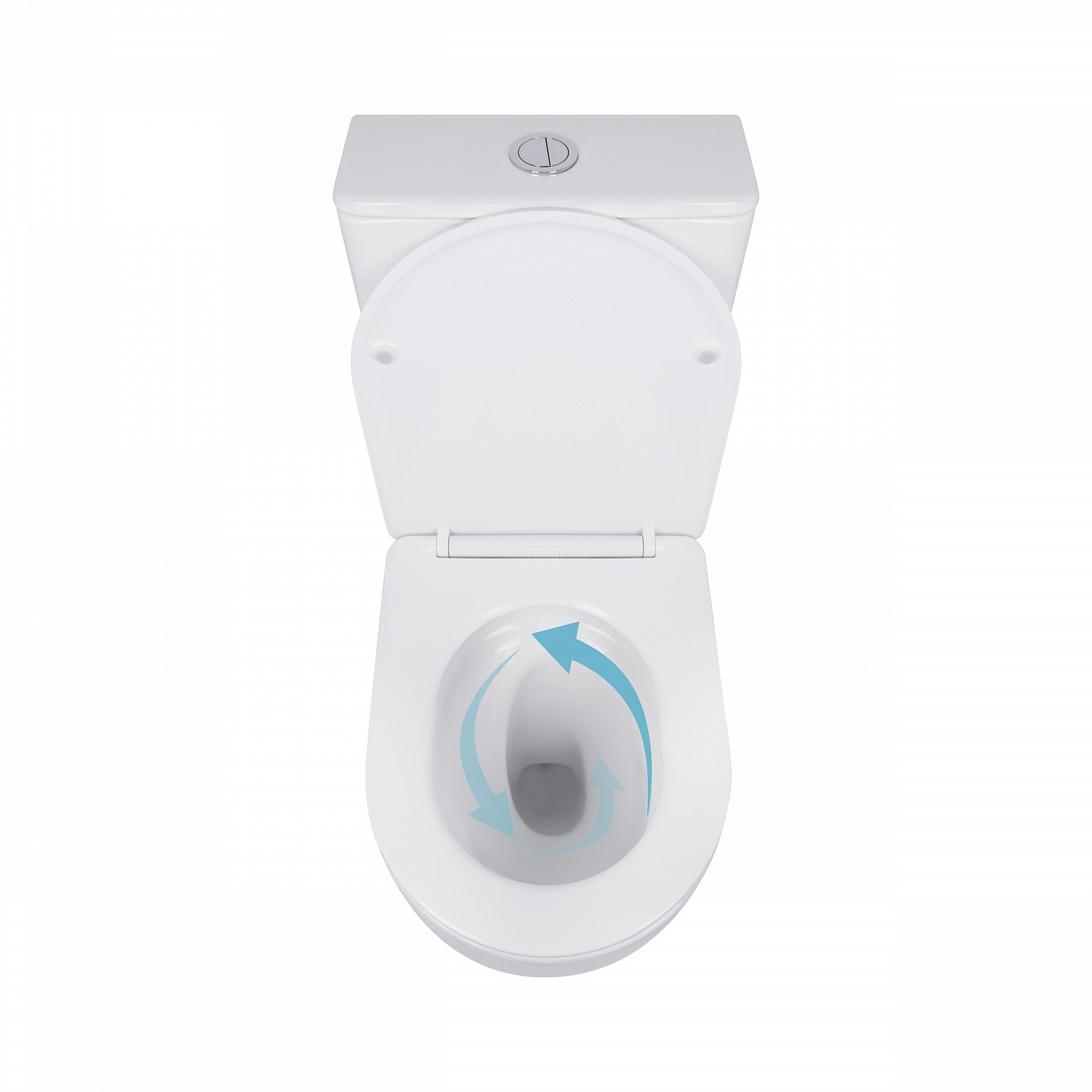 Унітаз-компакт Qtap Robin Ultra Quiet безободковий з сидінням Soft-close QT13222128AUQ1W