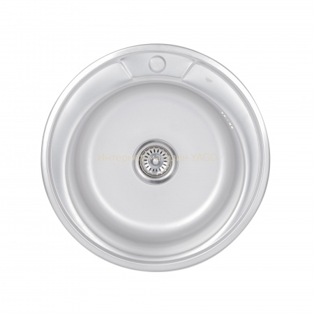 Кухонна мийка Lidz 510-D 0,8 мм Satin (LIDZ510DSAT)