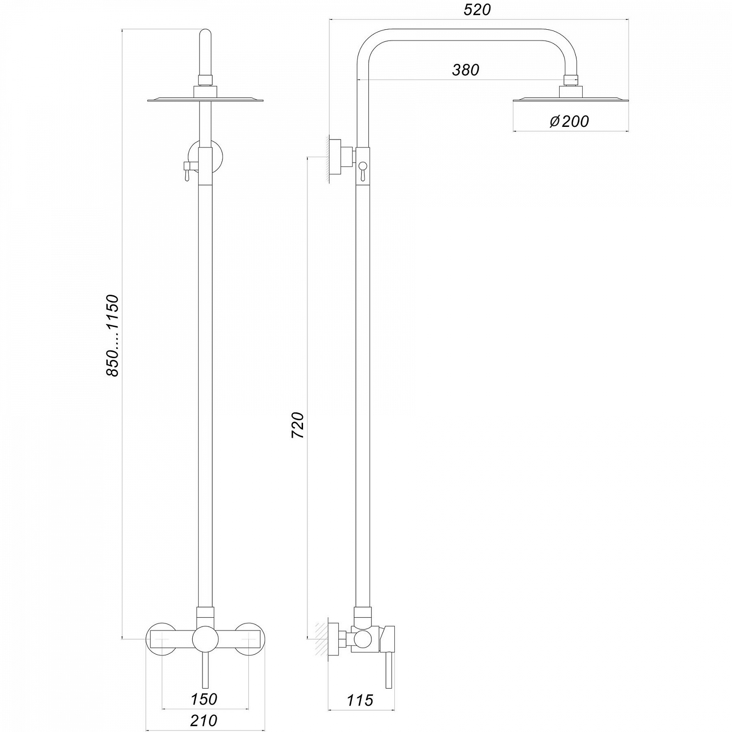 Душова система Globus Lux ALPEN S-SH-005